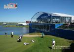 Two Floor 1000 People Heat Resistant Tent Glass Walls For Golfing