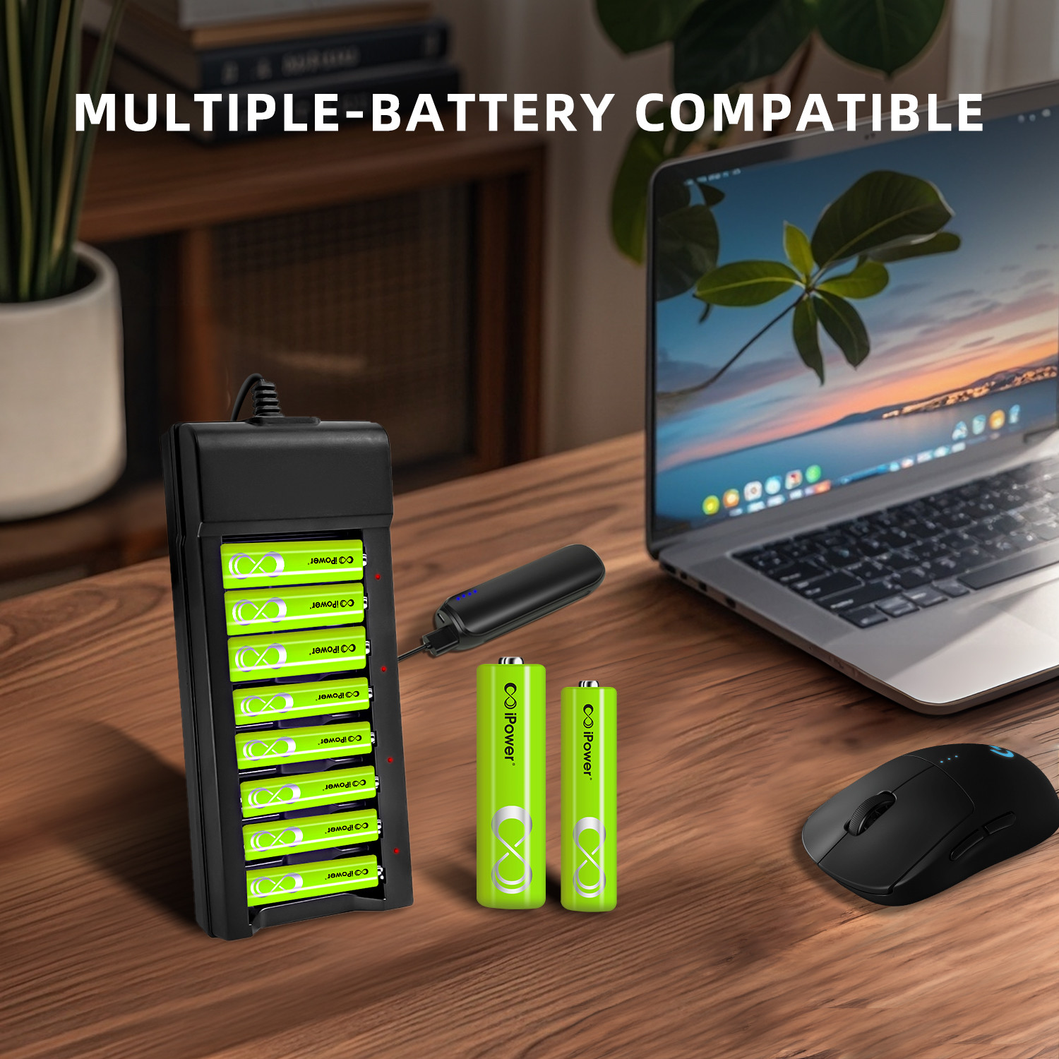 1.2V 8 Slot Nicokel Metal Hydride NIMH Battery Charger For AA And AAA Batteries