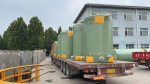 China Wastewater Treatment Frp Chemical Storage Tank High Strength Filament Winding wholesale