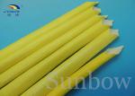 Yellow F Class Acrylic Fiberglass Sleeving Electrical Heat Protection Sleeve