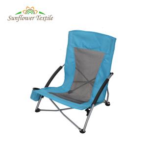 China Camping Folding Beach Chair Ultralight Waterproof Low Seat Backpacking With Cup Holder wholesale