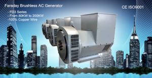 China 80KW Faraday Three Phase Alternator Single Bearing Generator wholesale