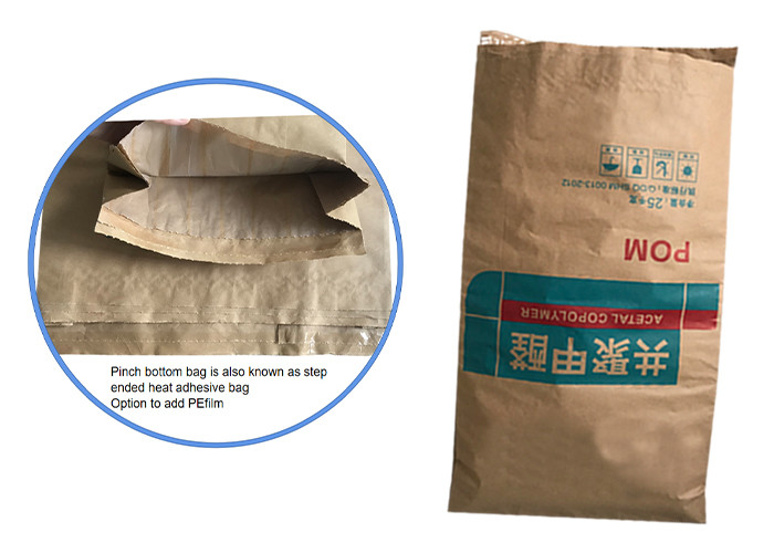 60g-120g/M2 Open Mouth Paper Bags For Cement Packaging Trapezoidal Mouth