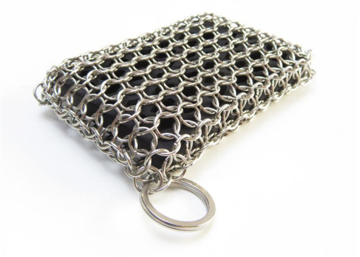 Soap Shape Silicone & Chainmail Scrubbing Pad