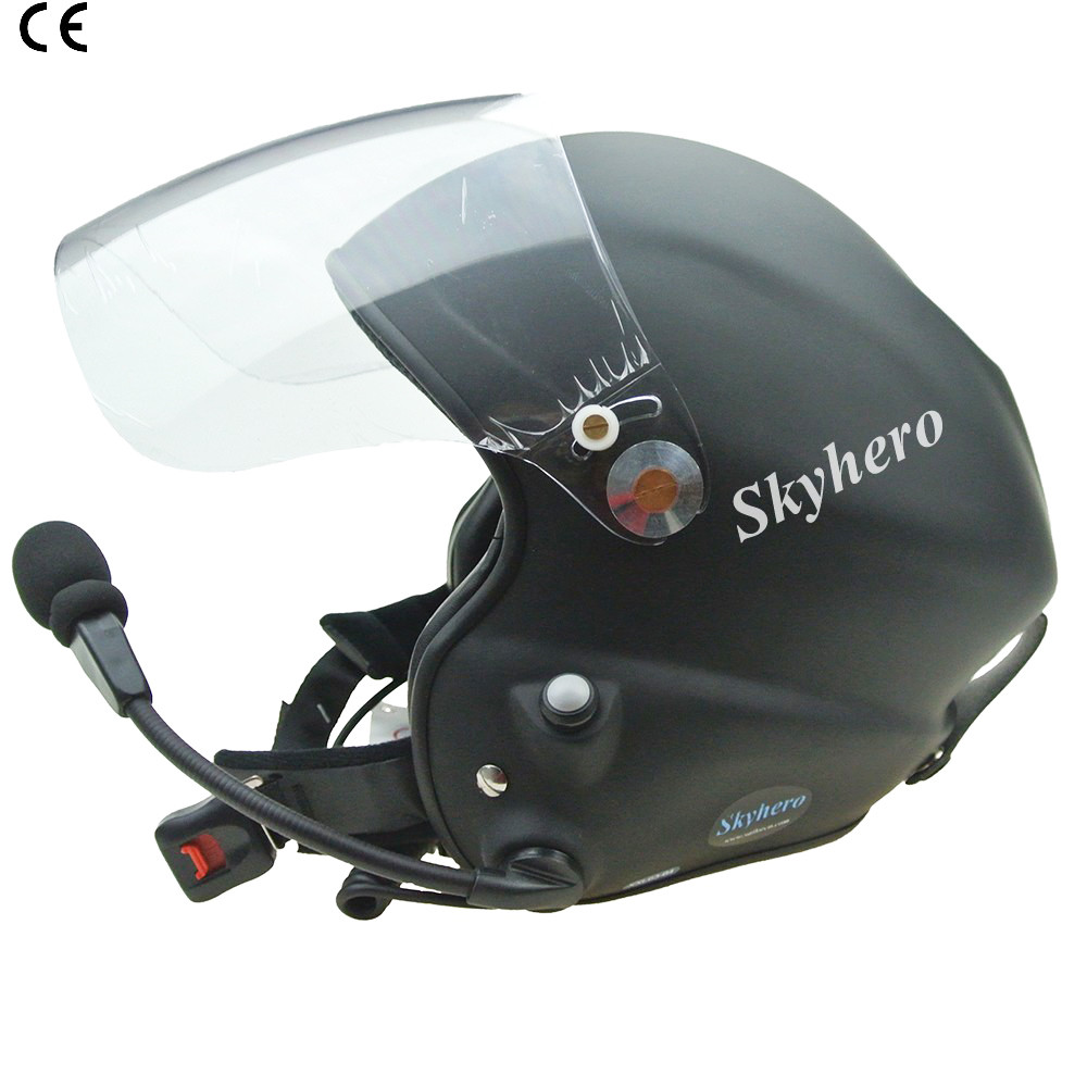 Paramotor helmet Full headset white clor blue red black Specially design for paramotor Kevlar / glass fibe M L XL XXL