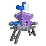 Waste Plastic Bucket Trash Can Big Blue Bucket Shredder Machine