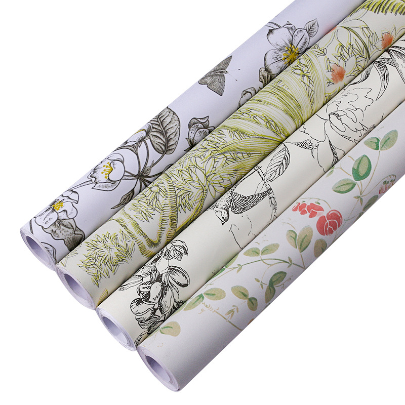 Upgrade Your Home Decor with Self Adhesive Floral Wallpaper Roll Natural Flower Mural