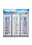 Multifunctional Commercial Display Freezer Glass Door Variable Frequency Freezer