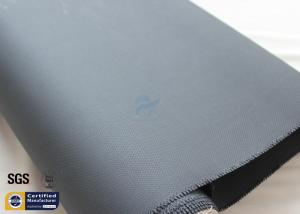 China Black 3732 Acrylic Coated Fiberglass Fire Blanket Fabric 260℃ 0.43MM 39&quot; wholesale