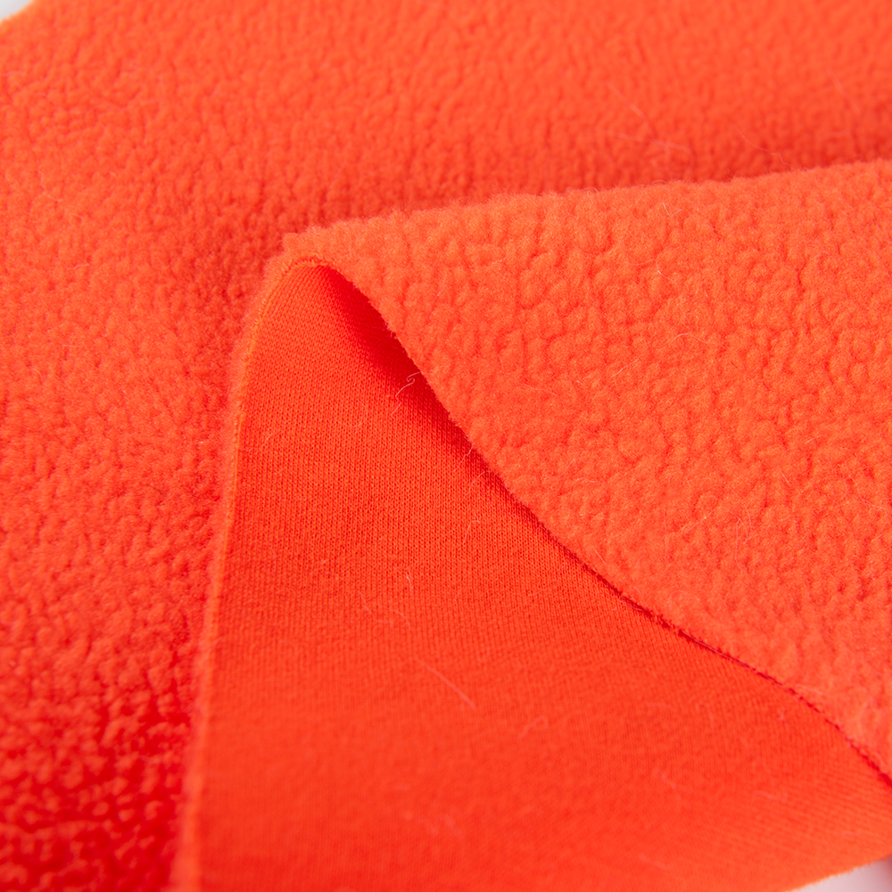 150d*144f Tricot Knitted Double Side Brushed Micro Fleece Polar Fleece Fabric For Jacket