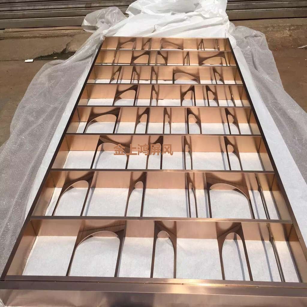 Rose Gold Stainless Steel Perforated Panels For Sunshades/Louver/Window Screen