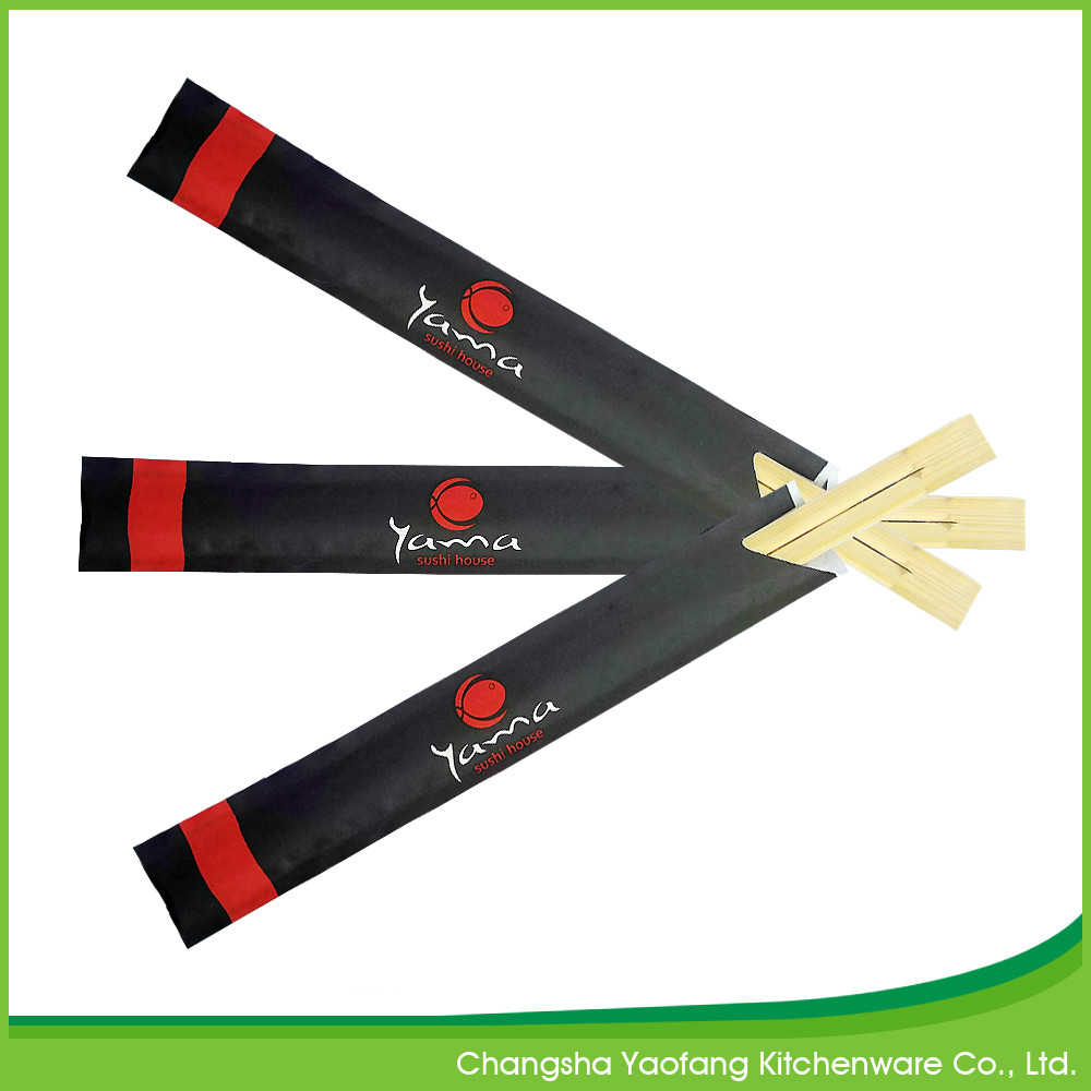 24cm Twins Reusable Bamboo Chopsticks Sushi 5.0mm Thickness Customized