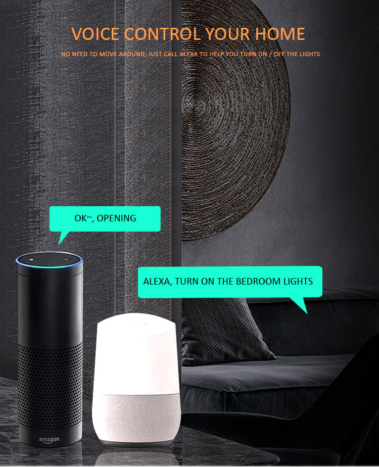 1/2/3/4 Gang Smart Switch Wifi Wireless Touch Remote Control Electronic Wall Switches With Google&Alexa