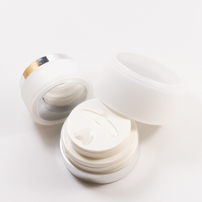 Face Cream 15ml 30ml 50ml Plastic Cosmetic Jars Coated Surface