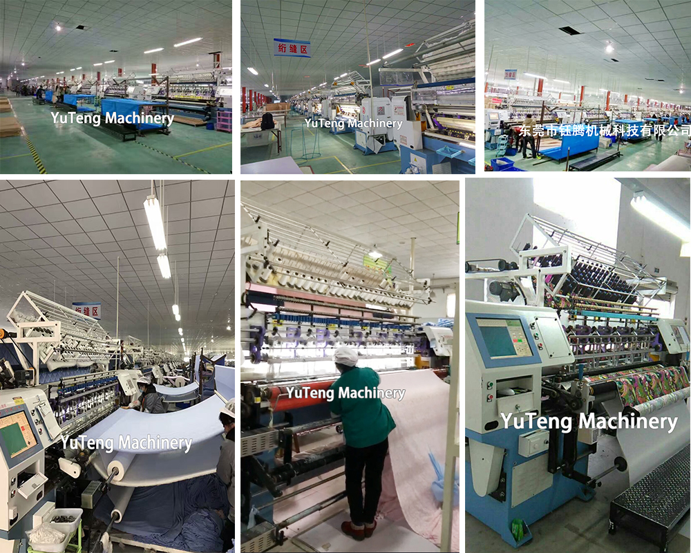 Computerized Shuttle Multi Needle Quilting Machine For Comforts