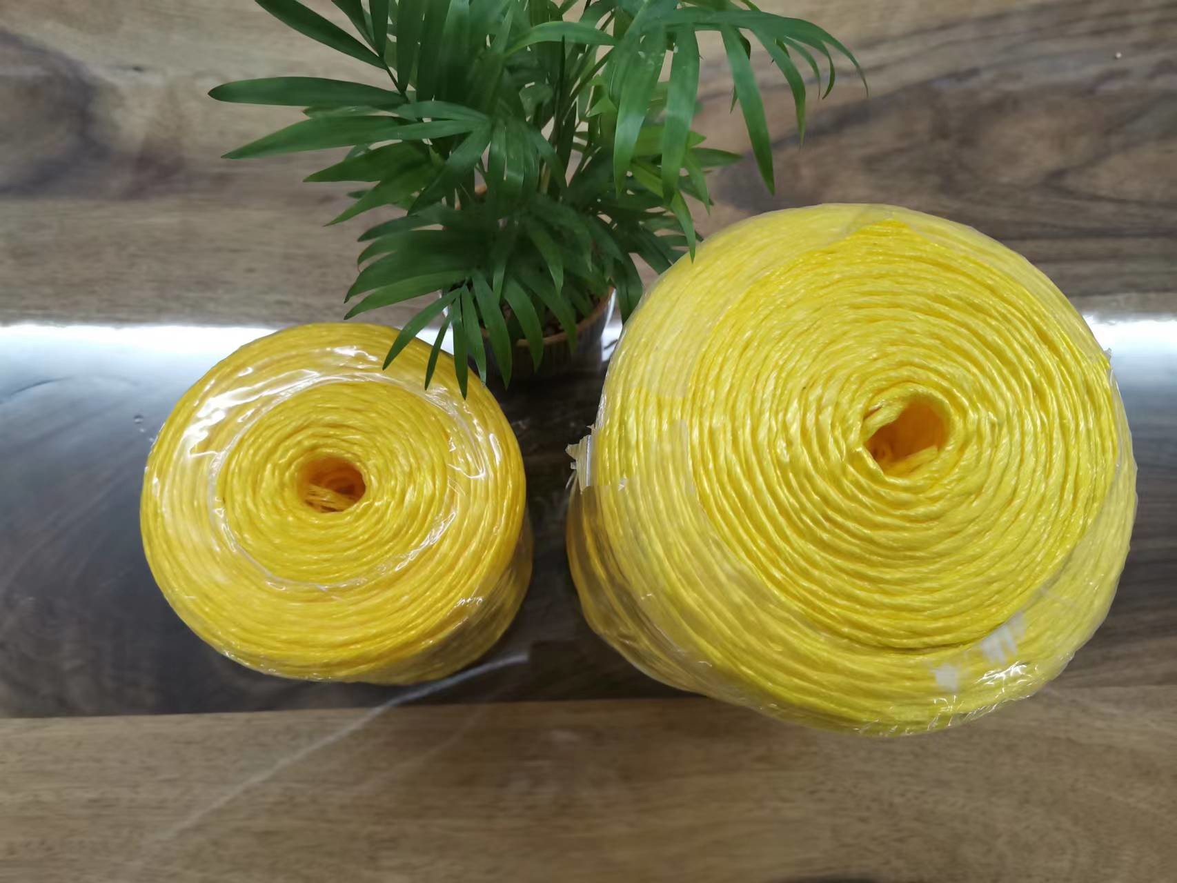 Yellow Color 2mm Pp Baler Twine 2MMx1000G 20PCS/PE Bag