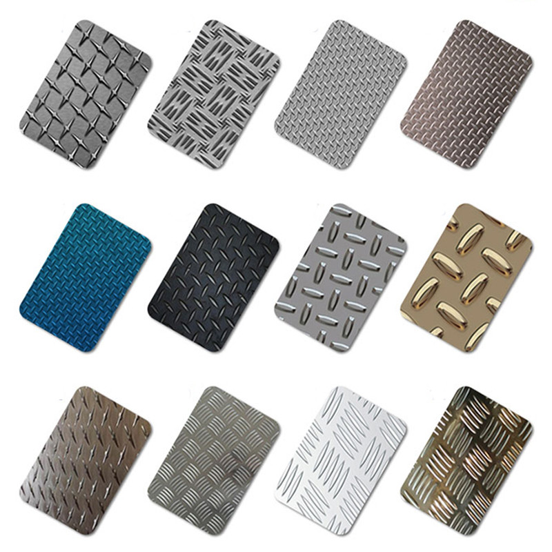 SS304 Stainless Steel Checkered Plate 5mm 6mm Decorative Stainless Steel Sheet
