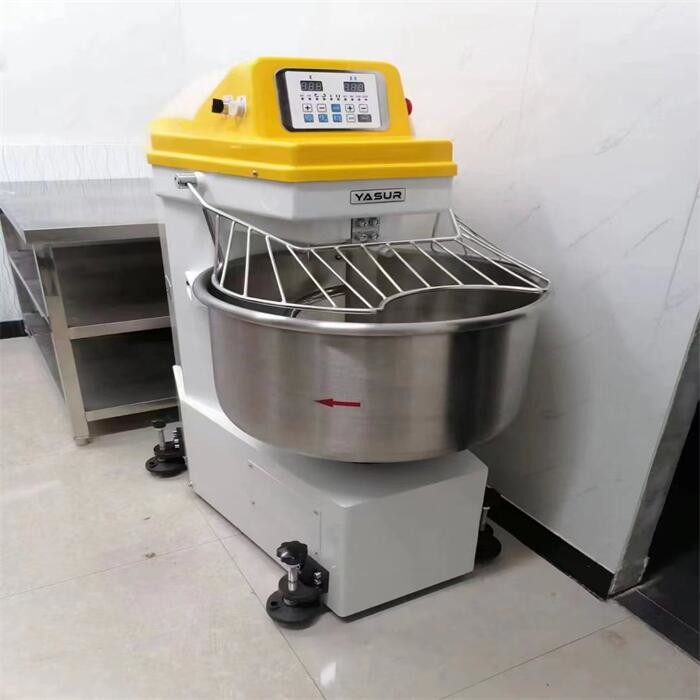 120kgs Spiral Dough Kneader Machine Dual Speed With Fixed Bowl Stainless Hook