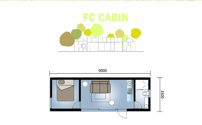 "Modular Light Steel Frame Prefab Home - Travel Hotel & Camping Cabin Kit For Outdoor Living