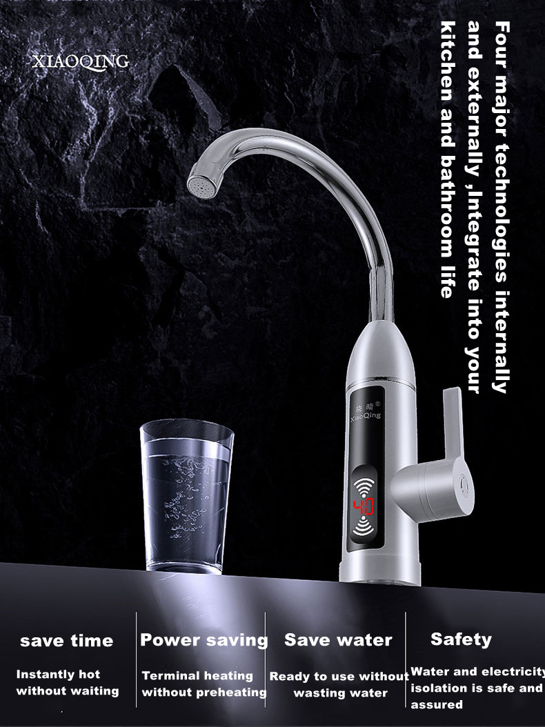 3kw IPX4 Kitchen Instant Hot Water Tap For Bathroom Sink
