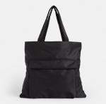 37cm 35cm Nylon Laptop Tote Bag Black Eco Friendly Handbag