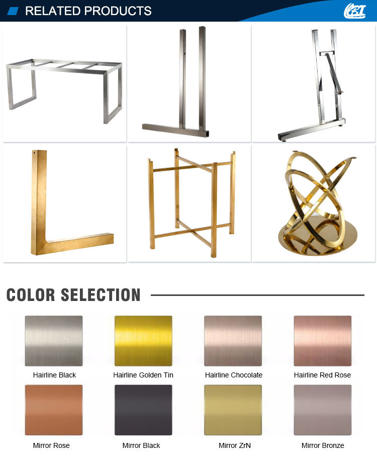 Industrial Restaurant Furniture Stainless Steel Table Frame