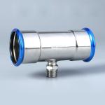 DIN Precision Stainless Steel Press Fittings Nickel White Color