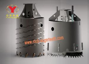 China Tungsten Carbide Forged Bucket Teeth Bucke Rotary Drill For Barrel Drill Rock wholesale