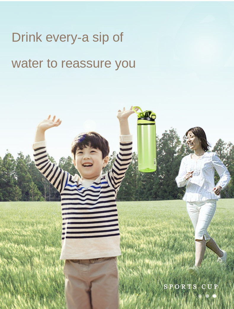 Compact Design 700ml 1000ml Cycling Water Bottle 1l Sports Water Bottle With Lift Clear Student Water Bottle For School Boy Hydrate With Reusable