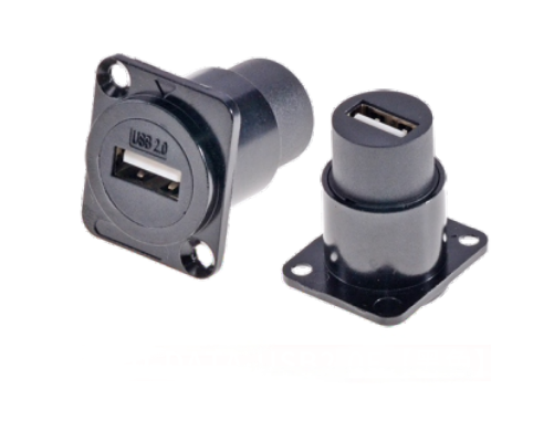 USB 2.0 Zinc Alloy Round Data Connector for Dustproof Audio Data Transfer Solution