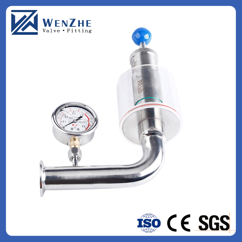 SS 304 316L Pressure Safety Control Relief Release Valve with Clamp End Connection
