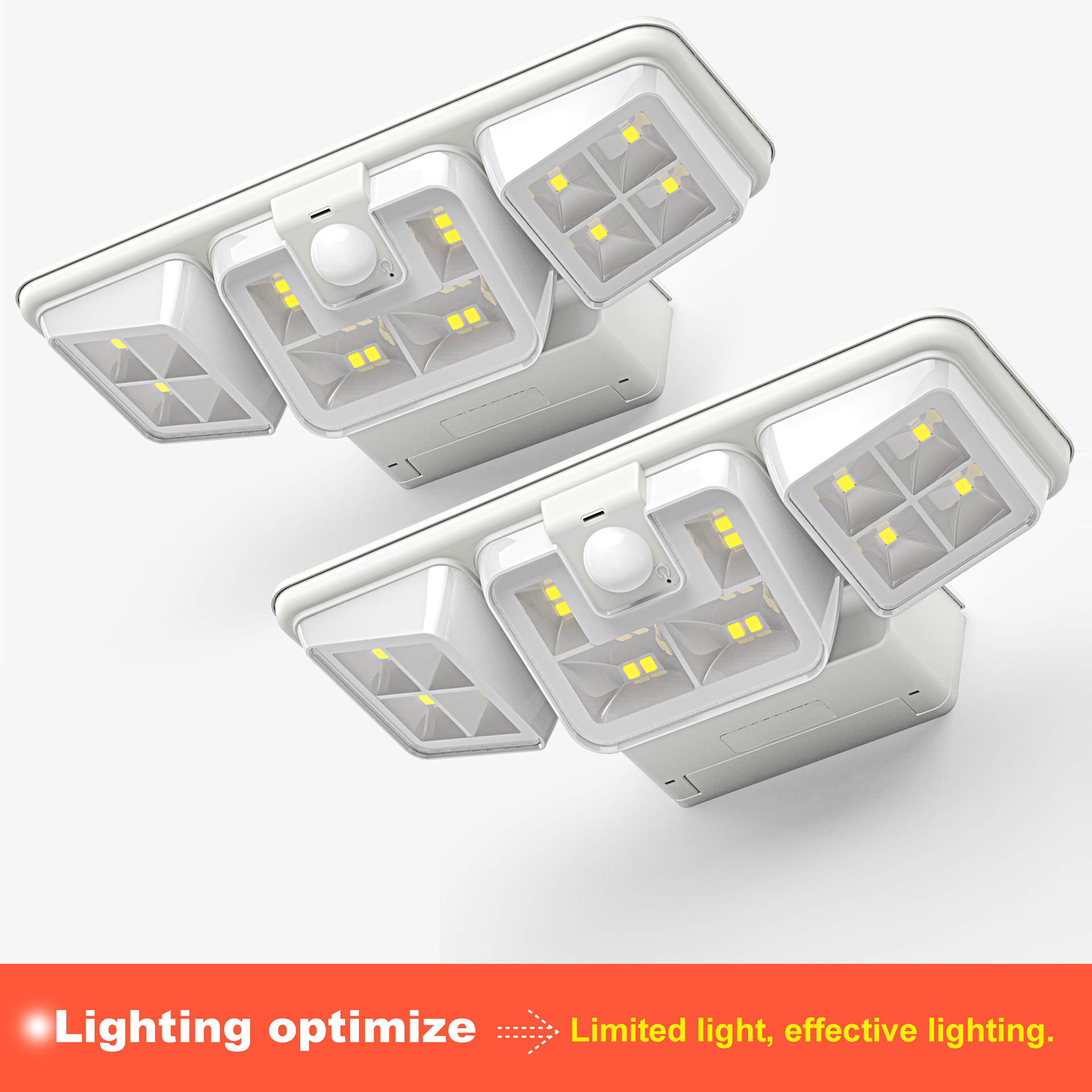 Solar Motion Sensor Lights Outdoor 16 LED Solar Powered Security Lights Landscape Ce 3-YEAR 30000 Onsite Metering Ip44 ABS EMC
