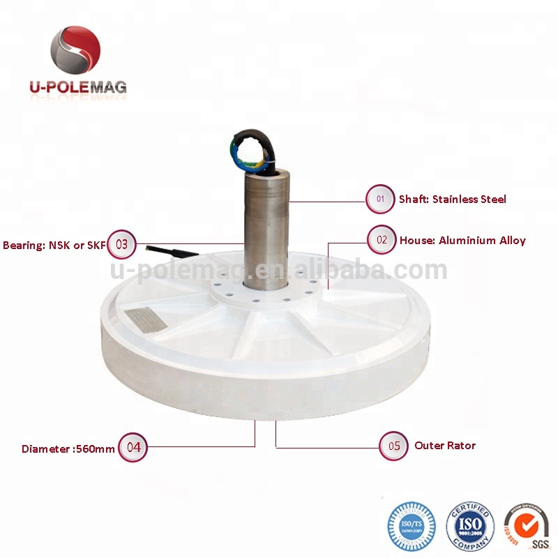 AFPMG460-1.0KW/130RPM Wind Turbine Generator for Home Rated Speed 150 Industrial Magnet