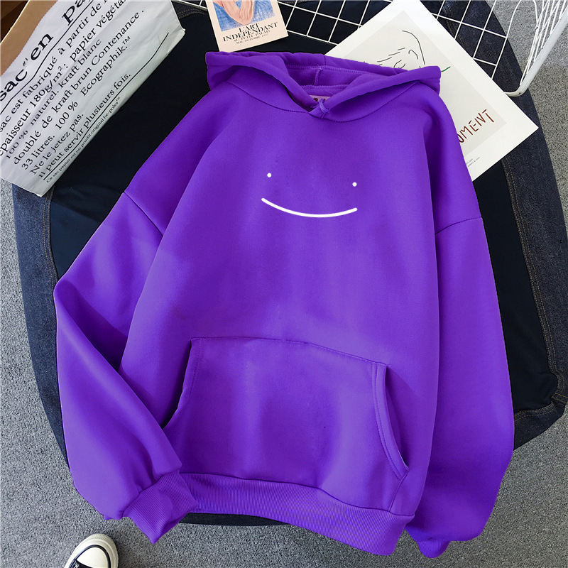 Polyester Hoodie Sweatshirts For Sublimation Printing Smile Face Women'S Casual Sporty Pullover Hoodies Unisex