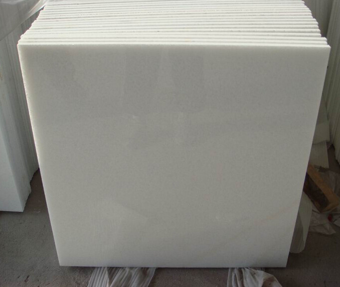 Thassos White Marble Floor Tile , Pure Crystal White Marble Stone Tile