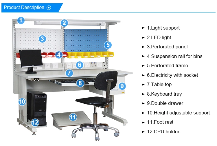 Shenzhen Supplier Electronic Anti-static Workbench