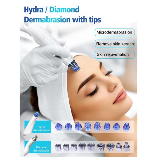 Non Invasive 9 In1 Skin Care Blackhead Removal Skin Regeneration Hydra Beauty Machine
