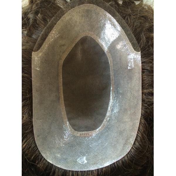 Non Surgical Male Lace Front Wigs Average Mens Hair Replacement Wigs