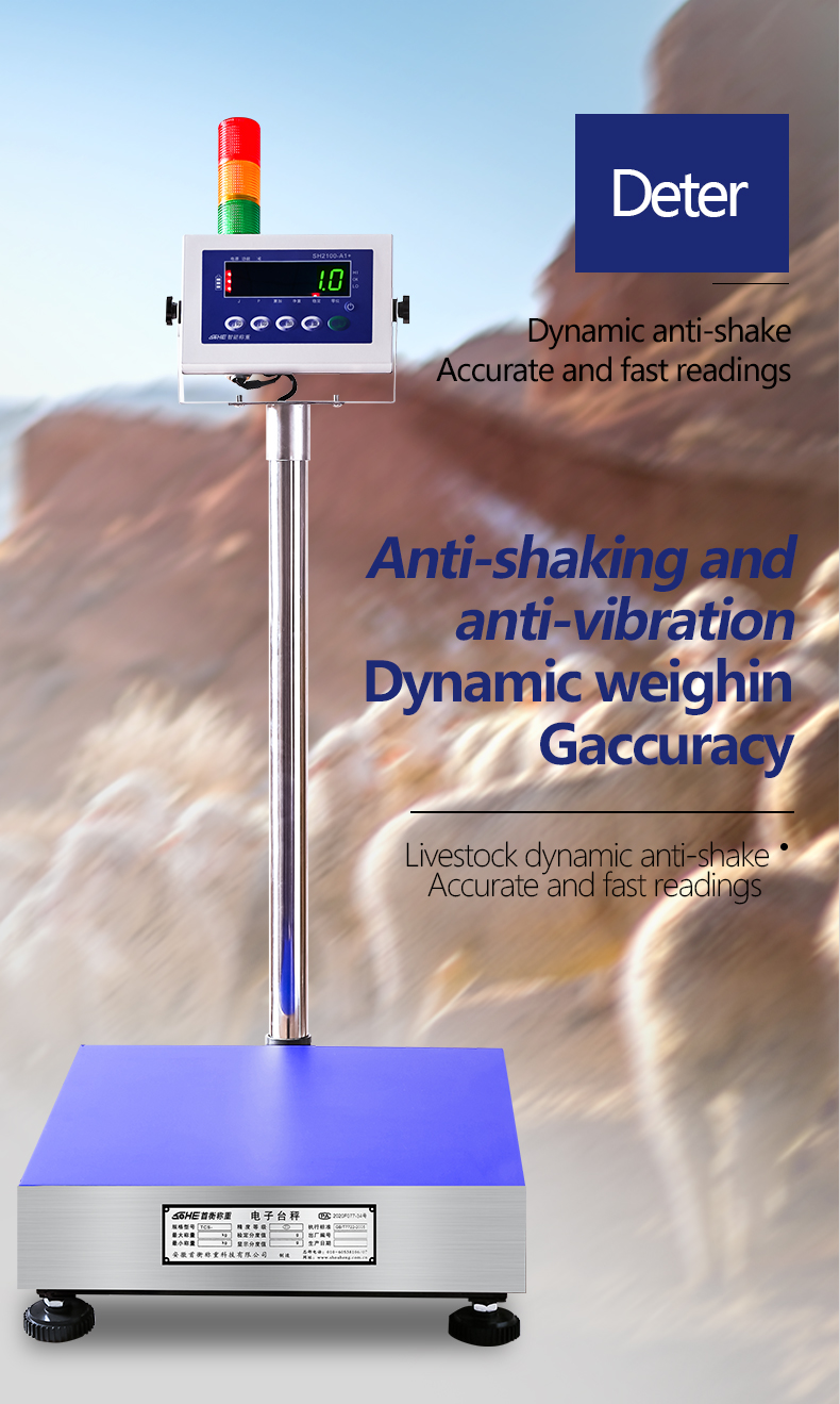 SOHE SH2100 A1 LED Display Industrial Weighing Scales with 500KG Capacity and Alarm Light