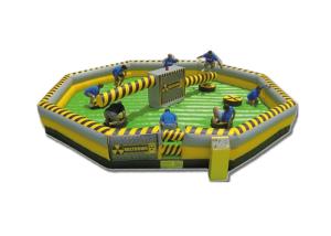 China Customized Child Inflatable Sports Games / Outdoor Wipeout Toys wholesale