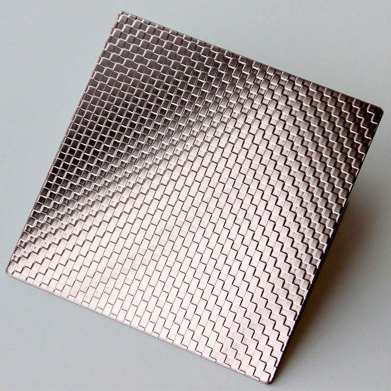 sus 304 stainless steel embossed checkered pattern textured sheet metal panels
