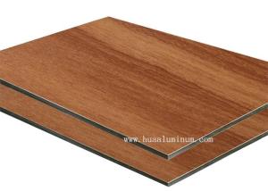 China 1500*3050mm Wood Texture Aluminum Composite Panel , Antibacterial 4mm Composite Panel wholesale