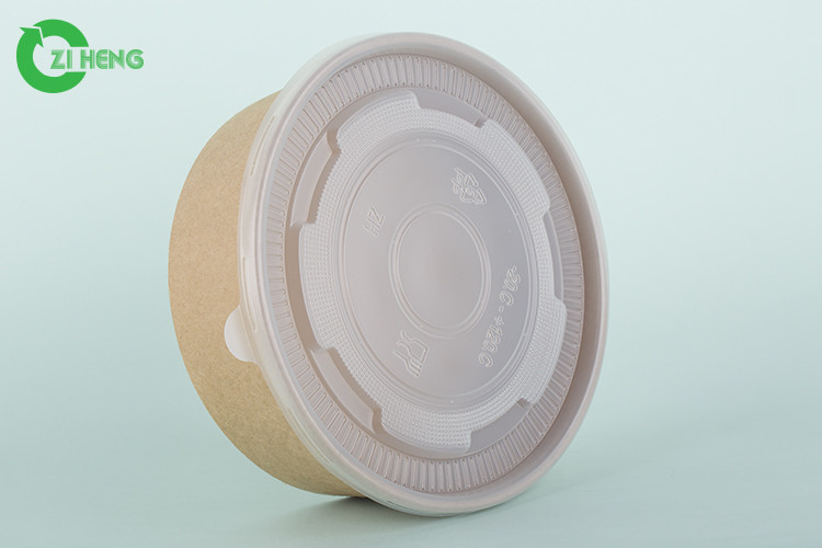 Eco-Friendly Disposable Food Grade Bamboo Salad Paper Bowls With Lids