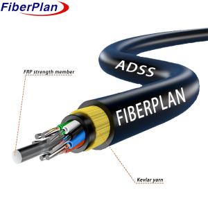 China Double Sheath Kevlar Yarn Reinforced ADSS Fiber Optic Cable wholesale