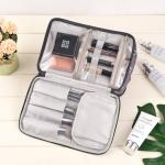 Women Zippered Floral Nylon Toiletry Bags For Travel