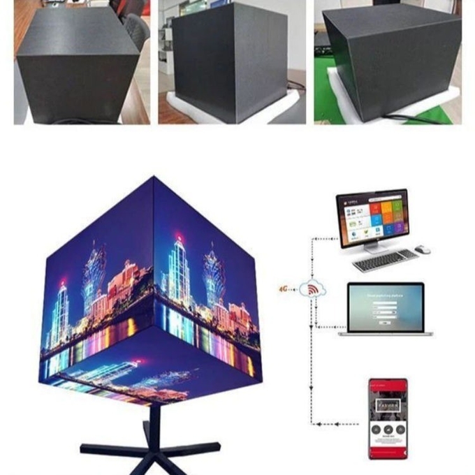 Indoor P2.5 Full Color Magic Cube LED Display 320*320*320mm For Advertising