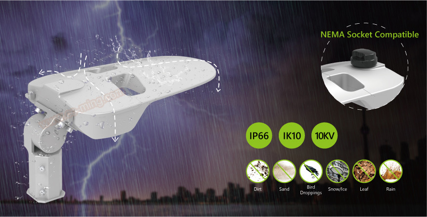 150w 2700-6500k 160lm/W Aluminum Street Light With Walkways