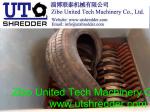 hot sale - Car/ truck tyre crushing machine, waste tire shredder, double shaft