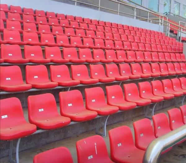 Quality Football Stadium Sport Fixed Seating Plastic Grandstand With Customized Colors for sale
