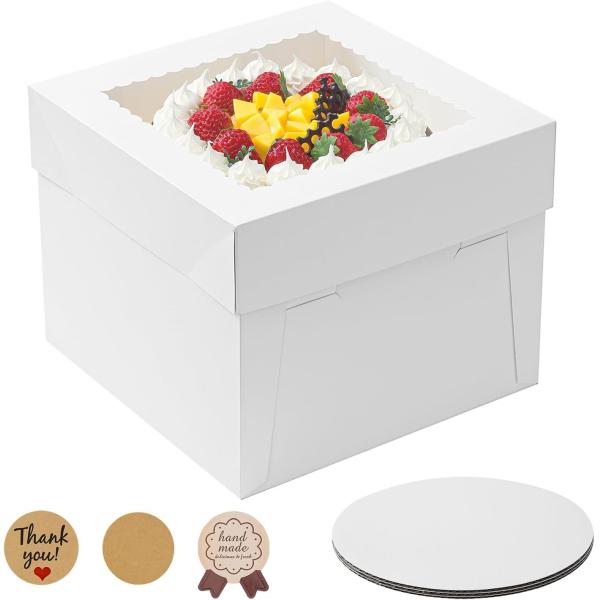 Elegant Dessert Cake Packaging Boxes Offset Printing